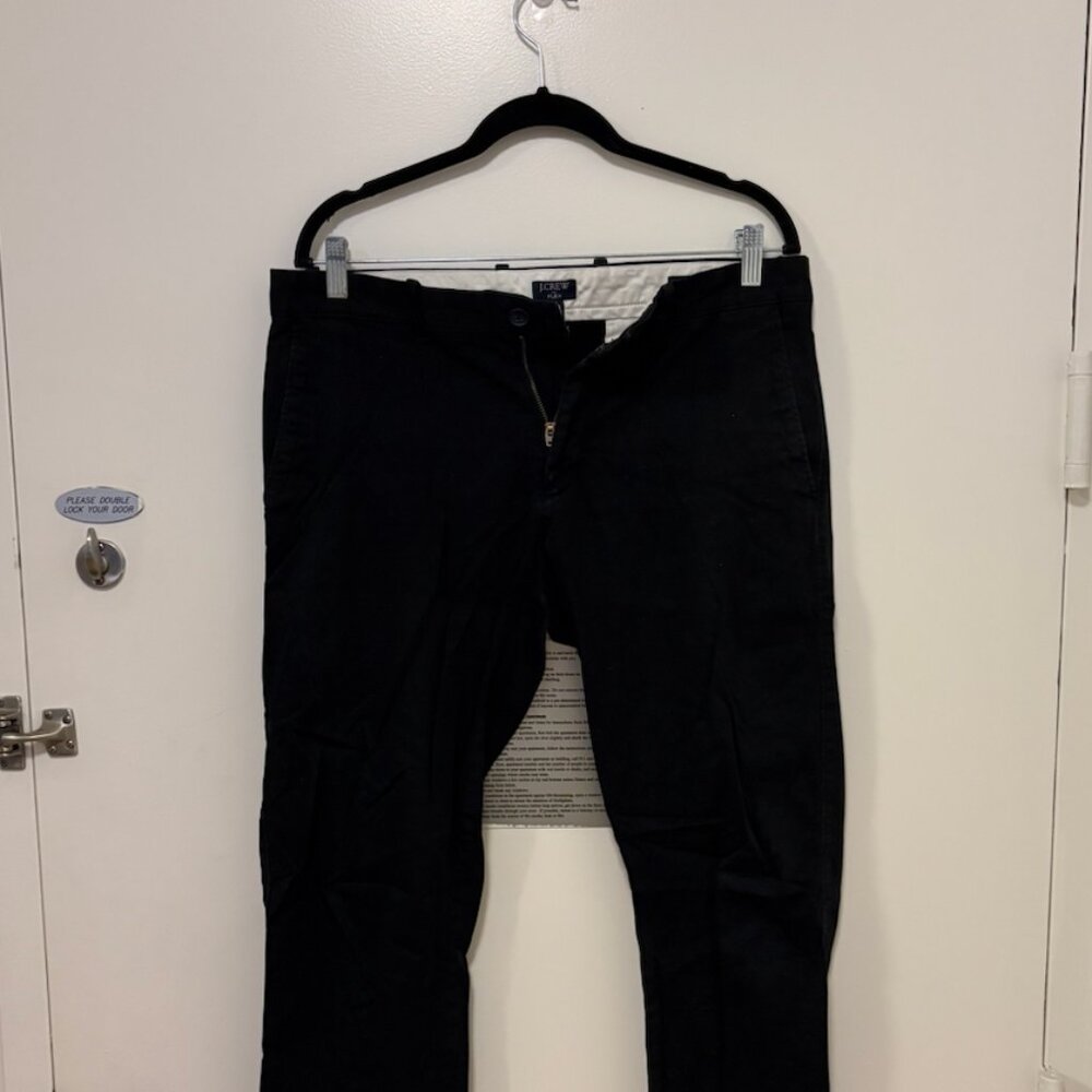 J. Crew black chinos 32x32 slim flex